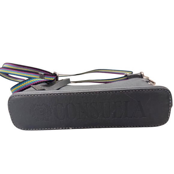 Consuela Midtown Keanu Gray Leather Crossbody Bag  NWT 9x6.25x2.5 - Picture 5 of 16